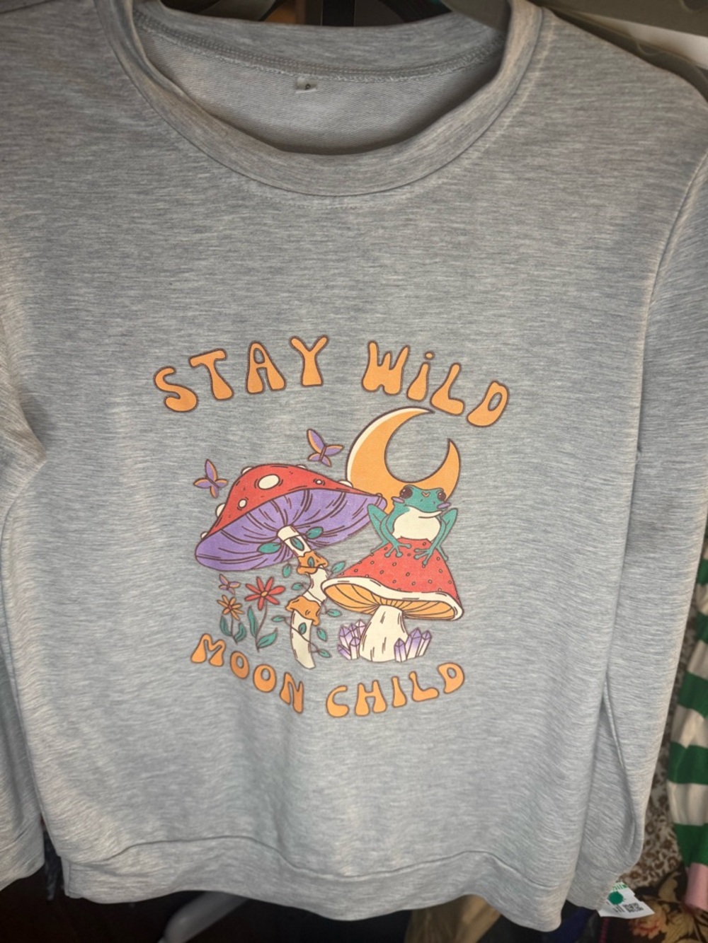 Stay Wild Moon Child GREY sweatshirt - Picture 2 of 7